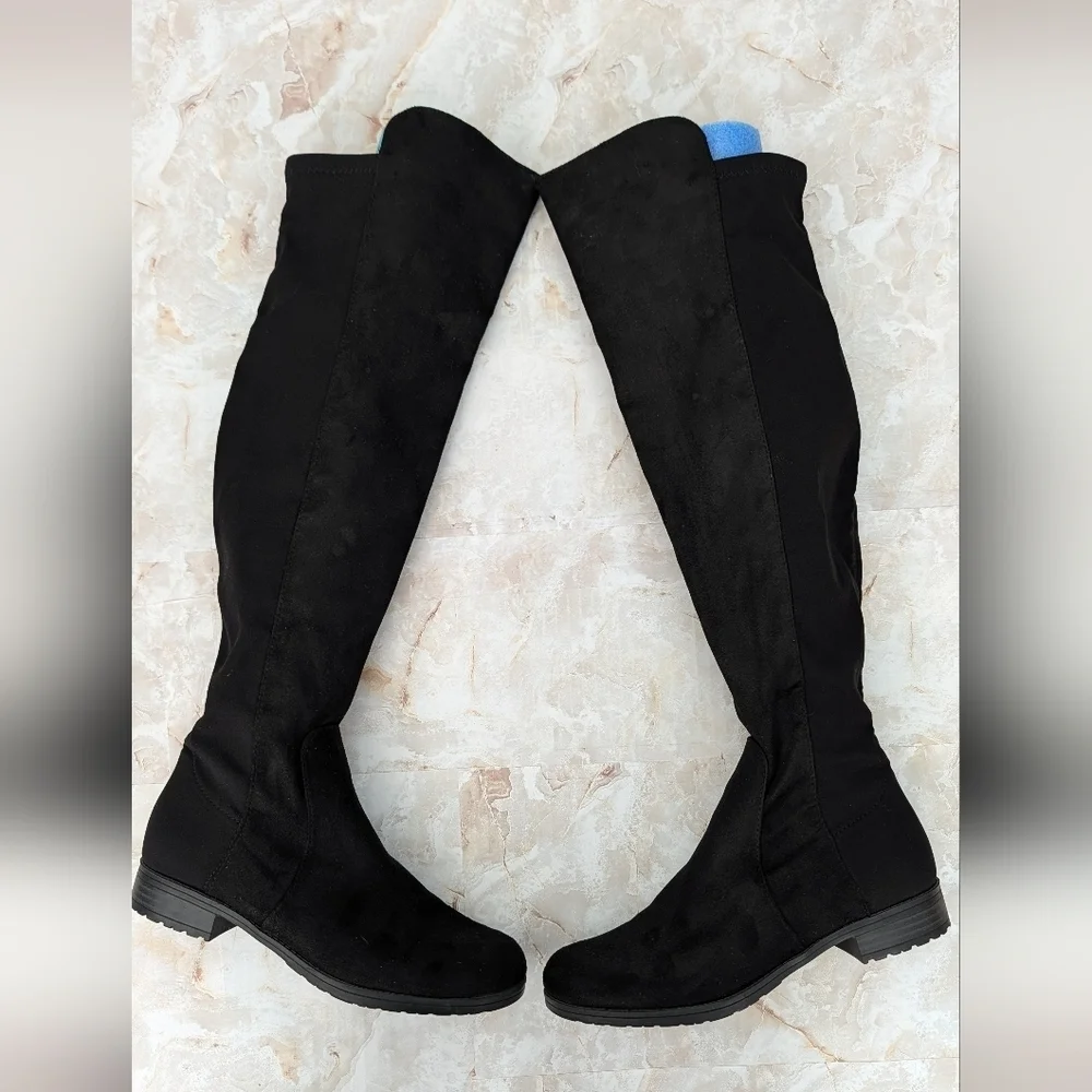 Unisa Black Over-the-Knee Women's Boots Size 7 M
